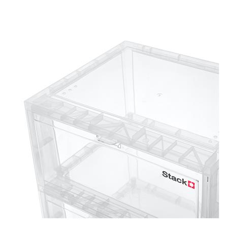 กล่องรองเท้า 5 ช่อง STACKO TOWER 35x28x88 ซม. สีใส_4