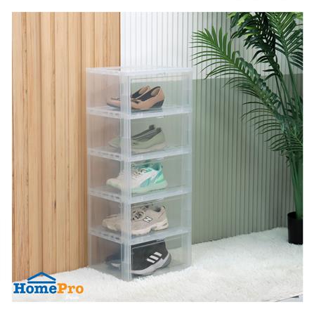 กล่องรองเท้า 5 ช่อง STACKO TOWER 35x28x88 ซม. สีใส_5