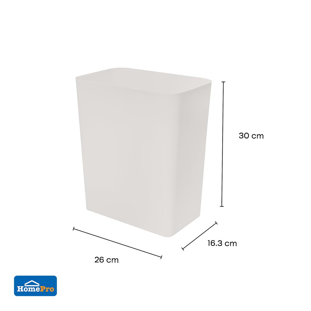 ถังขยะเหลี่ยม ACCO CIRCULAR 10 ลิตร สีเทา
