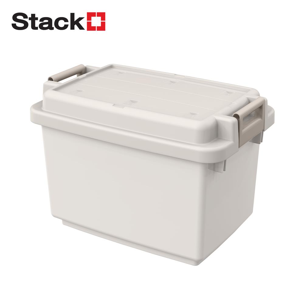 กล่องเก็บของ STACKO CIRCULAR PLUS 70 ลิตร 45.9x46.8x45.7 ซม. สีเทา_0