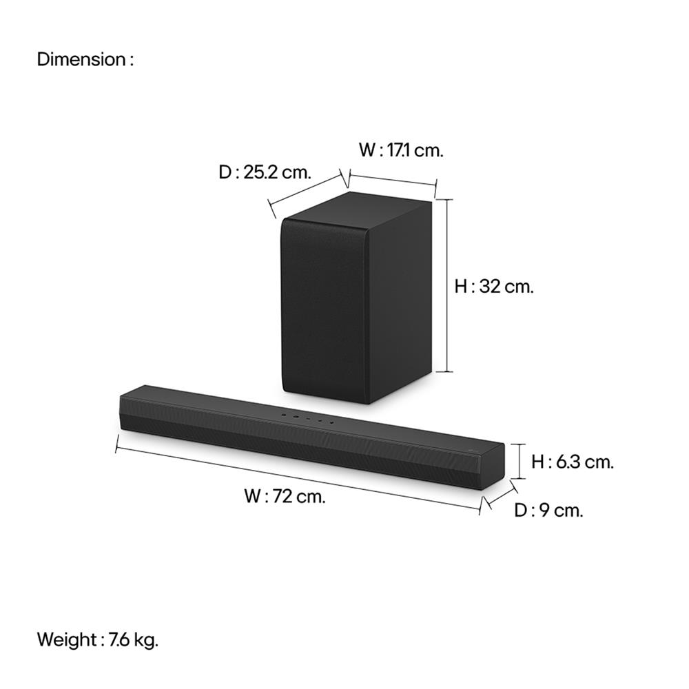 ซาวด์บาร์ LG S40T.DTHALLK