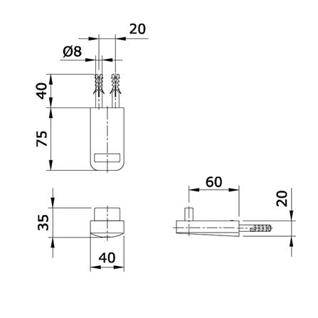 ขอแขวนผ้า TOTO TX704ARS สีโครม_1