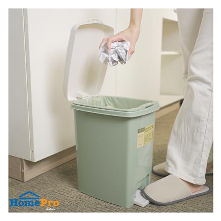ถังขยะเหยียบเหลี่ยม ACCO CIRCULAR 10 ลิตร สีเขียว_4