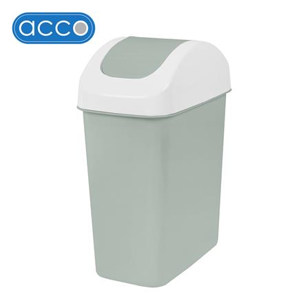 ถังขยะเหลี่ยมฝาสวิง ACCO CIRCULAR 14 ลิตร สีเขียว_0