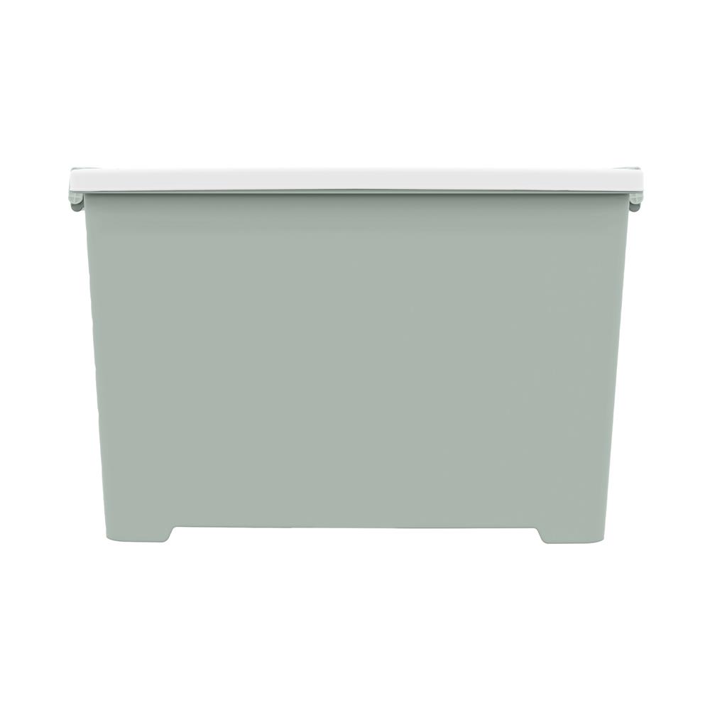 กล่องเก็บของ STACKO CIRCULAR 70 ลิตร 42X63X36.5 ซม. สีขาว/เขียว