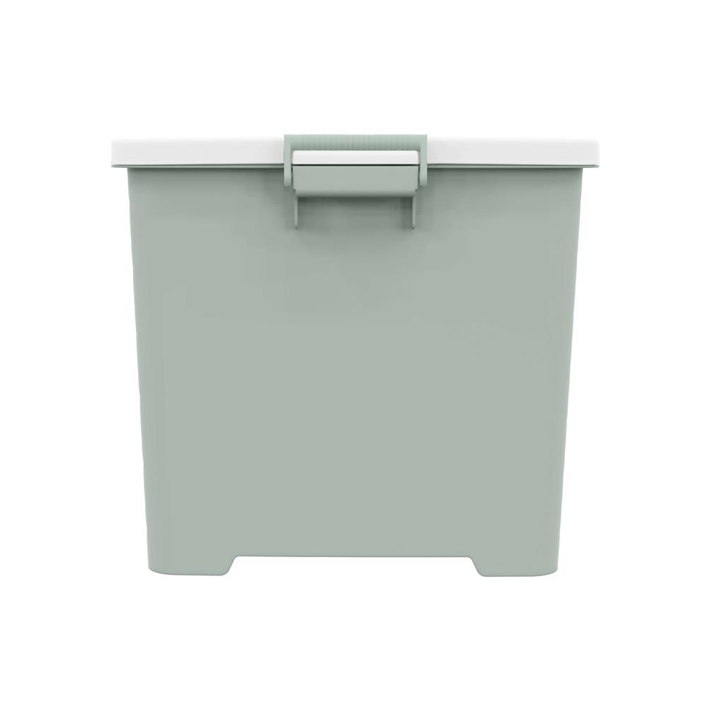 กล่องเก็บของ STACKO CIRCULAR 100 ลิตร 47.3x72.9x42.8 ซม. สีขาว/เขียว