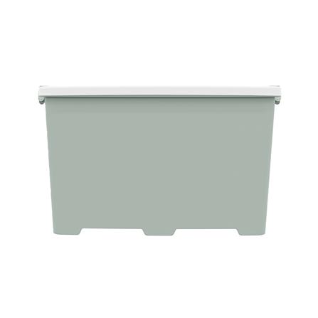 กล่องเก็บของ STACKO CIRCULAR 100 ลิตร 47.3x72.9x42.8 ซม. สีขาว/เขียว_1