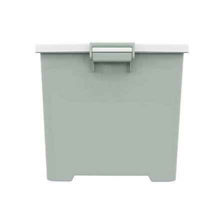 กล่องเก็บของ STACKO CIRCULAR 100 ลิตร 47.3x72.9x42.8 ซม. สีขาว/เขียว_2