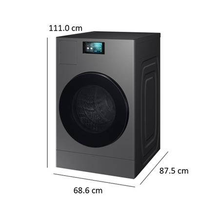 เครื่องซักอบฝาหน้า SAMSUNG WD25DB8995BZST 25/15 กก. 1100 RPM อินเวอร์เตอร์ สีดำเงิน_4