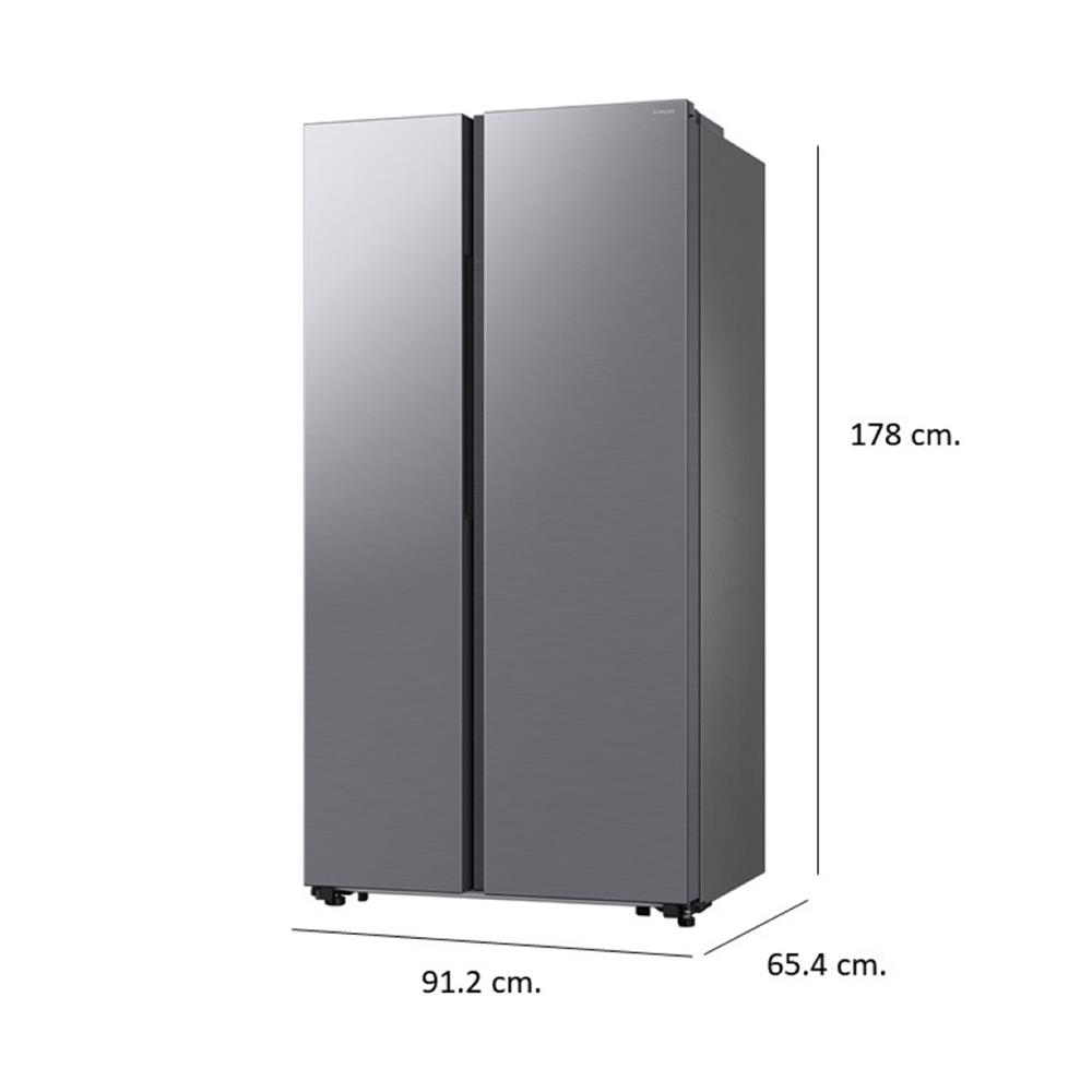 ตู้เย็น SIDE BY SIDE SAMSUNG RS57DG4000M9ST 20.6 คิว สีเงิน