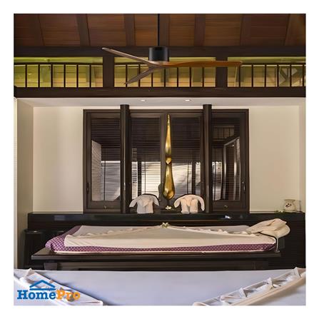 พัดลมไม่มีโคมไฟ MR.KEN 25-01870 60 นิ้ว สีน้ำตาลแดง/น้ำตาลเข้ม_3