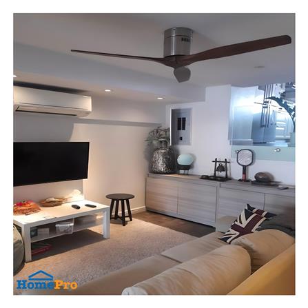 พัดลมไม่มีโคมไฟ MR.KEN 25-01008 52 นิ้ว สีเงิน/น้ำตาลเข้ม_3