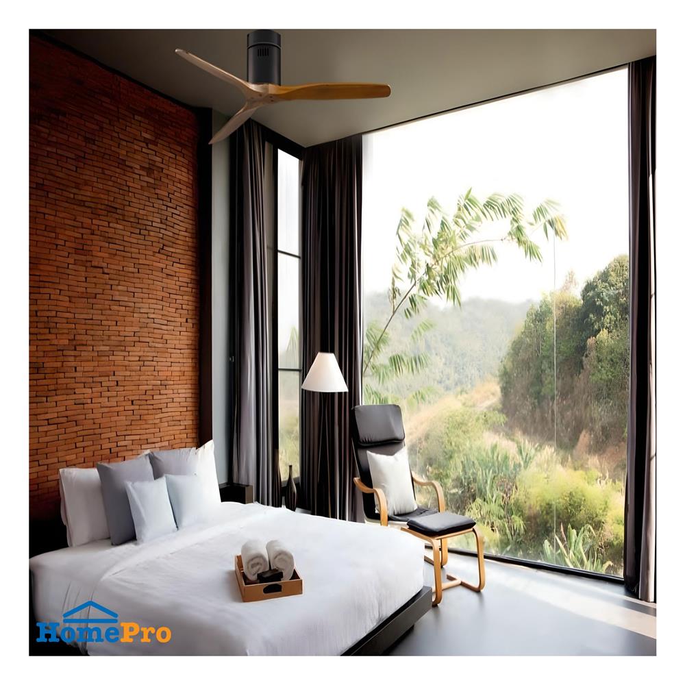 พัดลมไม่มีโคมไฟ MR.KEN 25-01613 60 นิ้ว สีน้ำตาลเข้ม