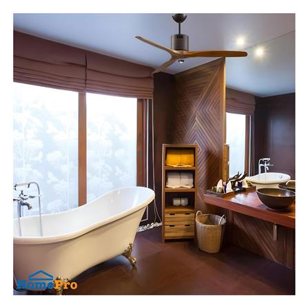 พัดลมไม่มีโคมไฟ MR.KEN 25-01645 52 นิ้ว สีน้ำตาลเข้ม_3