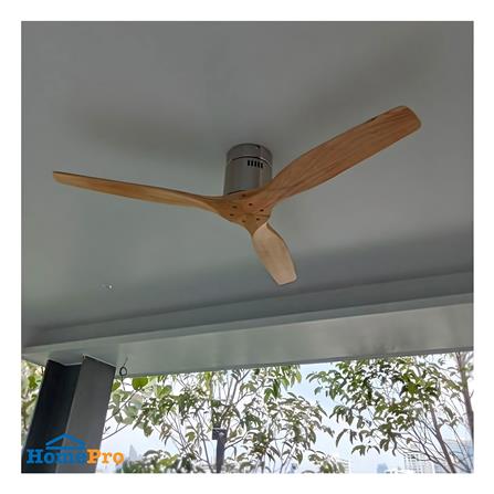 พัดลมไม่มีโคมไฟ MR.KEN 25-01644 52 นิ้ว สีน้ำตาล/เงิน_3