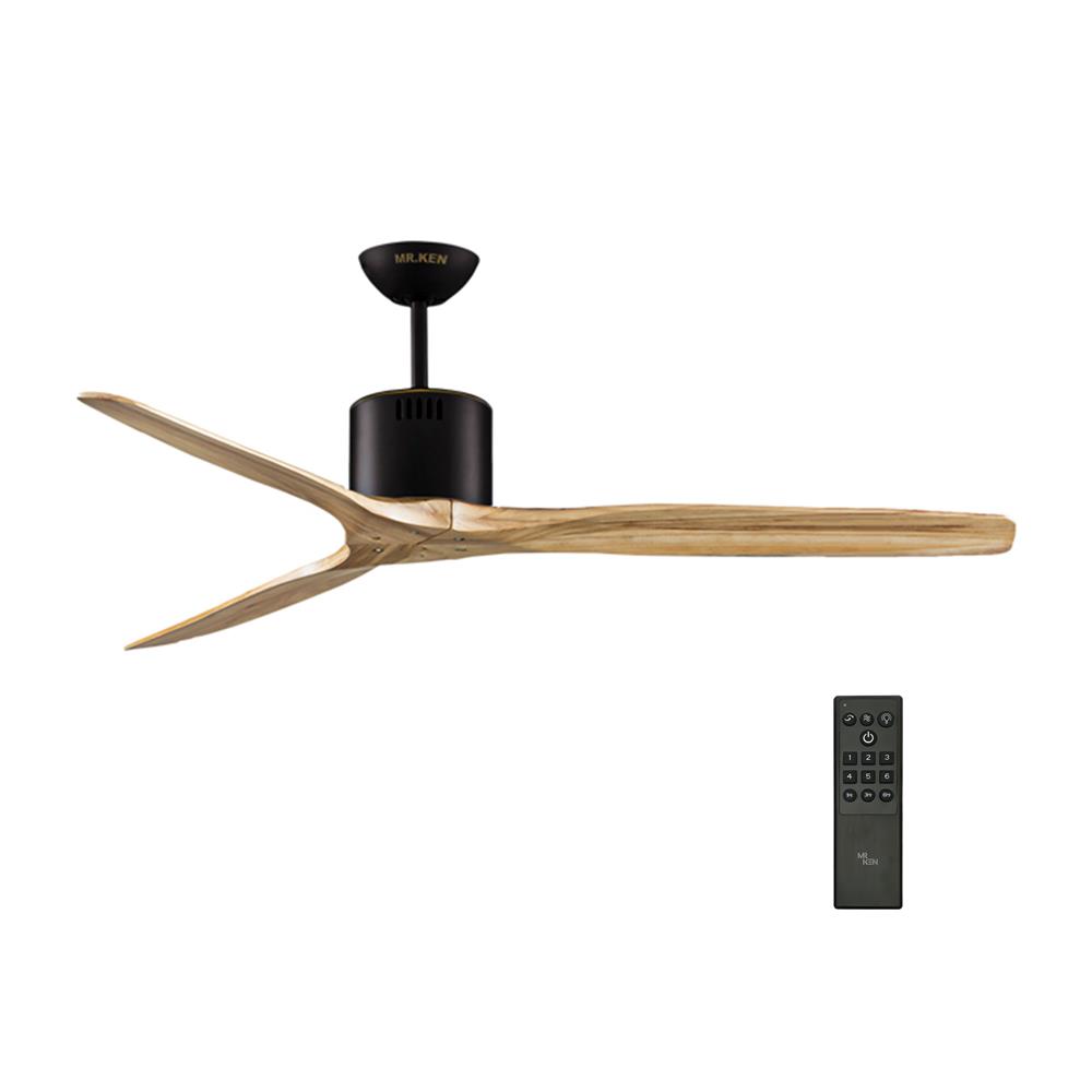 พัดลมไม่มีโคมไฟ MR.KEN 25-01869 60 นิ้ว สีน้ำตาลแดง/น้ำตาล