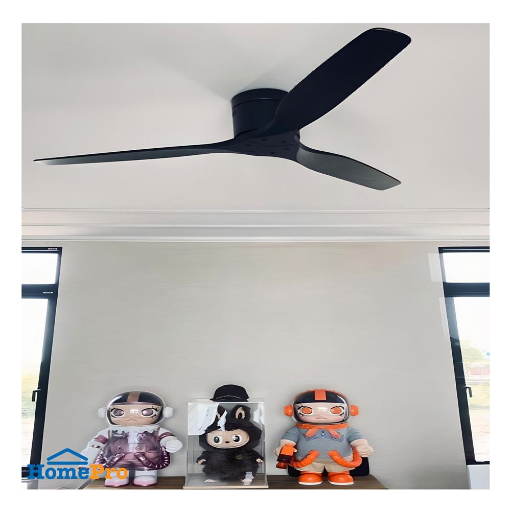 พัดลมไม่มีโคมไฟ MR.KEN 25-01820 52 นิ้ว สีดำ