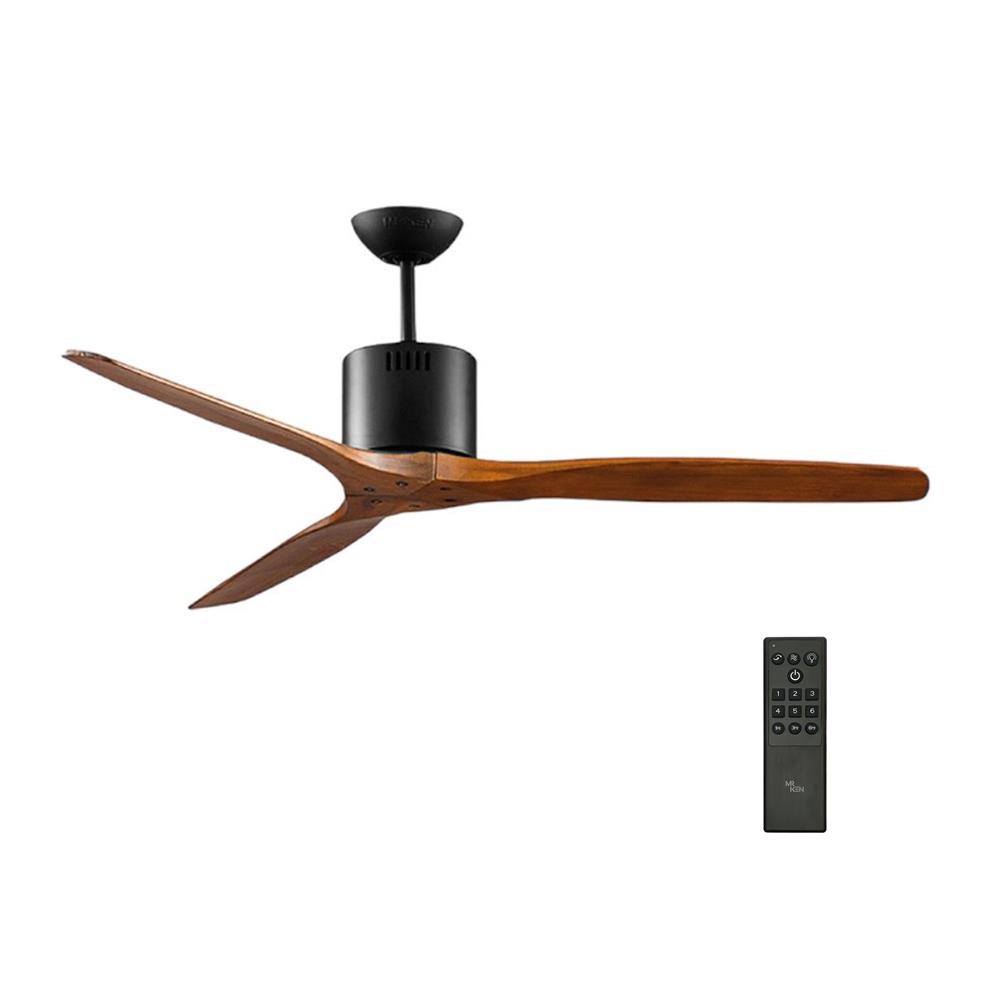 พัดลมไม่มีโคมไฟ MR.KEN 25-01611 52 นิ้ว สีดำ/น้ำตาลเข้ม