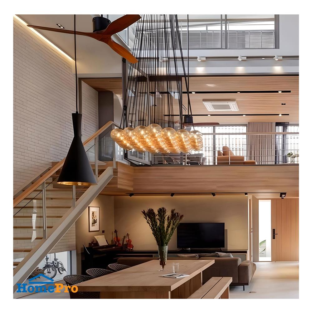 พัดลมไม่มีโคมไฟ MR.KEN 25-01611 52 นิ้ว สีดำ/น้ำตาลเข้ม