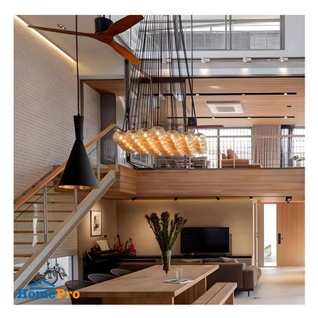 พัดลมไม่มีโคมไฟ MR.KEN 25-01611 52 นิ้ว สีดำ/น้ำตาลเข้ม_3