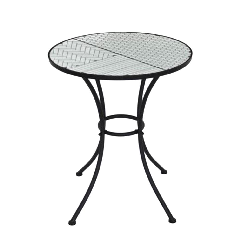 ชุดสนามโมเสก 2 ที่นั่ง SPRING FARIS สีขาว/ดำ