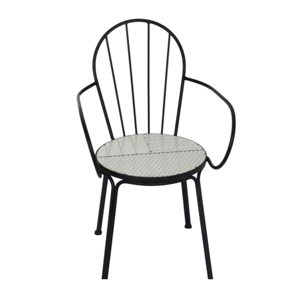 ชุดสนามโมเสก 2 ที่นั่ง SPRING FARIS สีขาว/ดำ