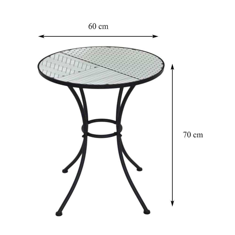 ชุดสนามโมเสก 2 ที่นั่ง SPRING FARIS สีขาว/ดำ