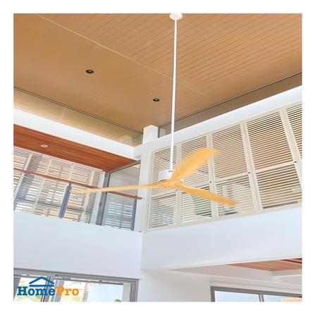 พัดลมไม่มีโคมไฟ MR.KEN 25-01656 52 นิ้ว สีขาว/น้ำตาล_3