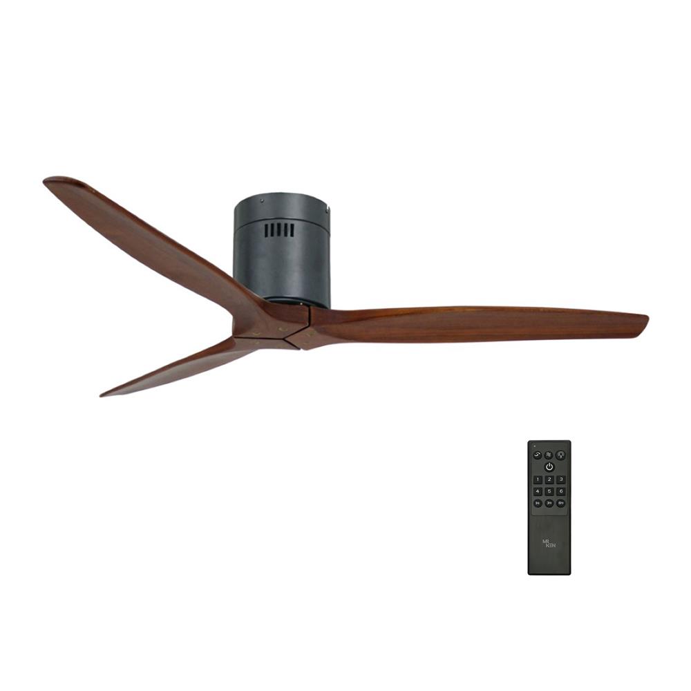 พัดลมไม่มีโคมไฟ MR.KEN 25-01035 52 นิ้ว สีดำ/น้ำตาลเข้ม