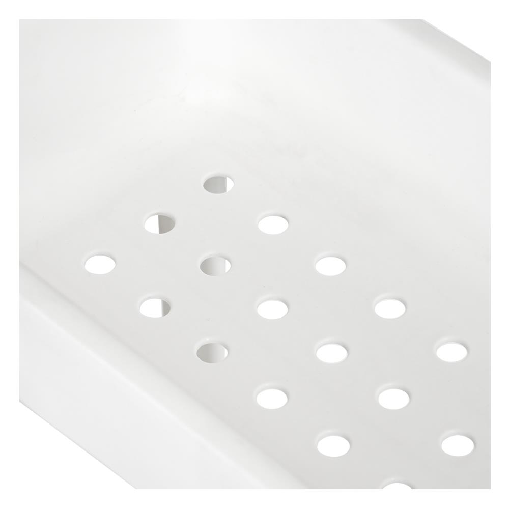 ชั้นพลาสติกแคบ 3 ชั้น STACKO MONO 48X18X76 ซม. สีขาว