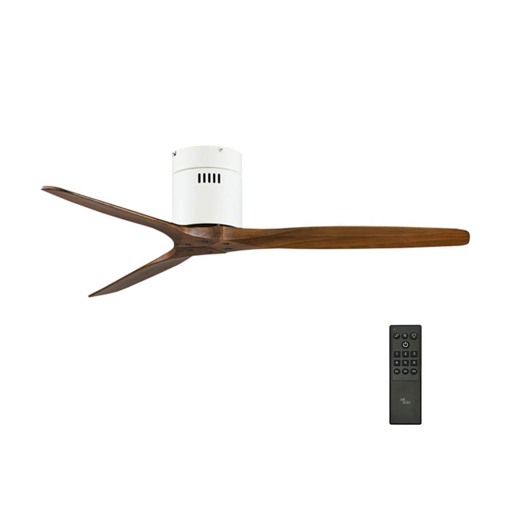 พัดลมไม่มีโคมไฟ MR.KEN 25-01858 52 นิ้ว สีขาว/น้ำตาลเข้ม