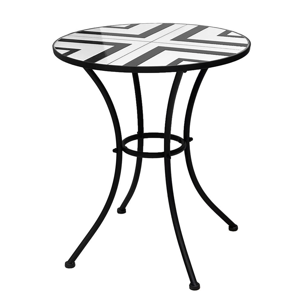 ชุดสนามโมเสก 2 ที่นั่ง SPRING FENNO สีขาว/ดำ