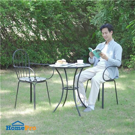 ชุดสนามโมเสก 2 ที่นั่ง SPRING FENNO สีขาว/ดำ_5