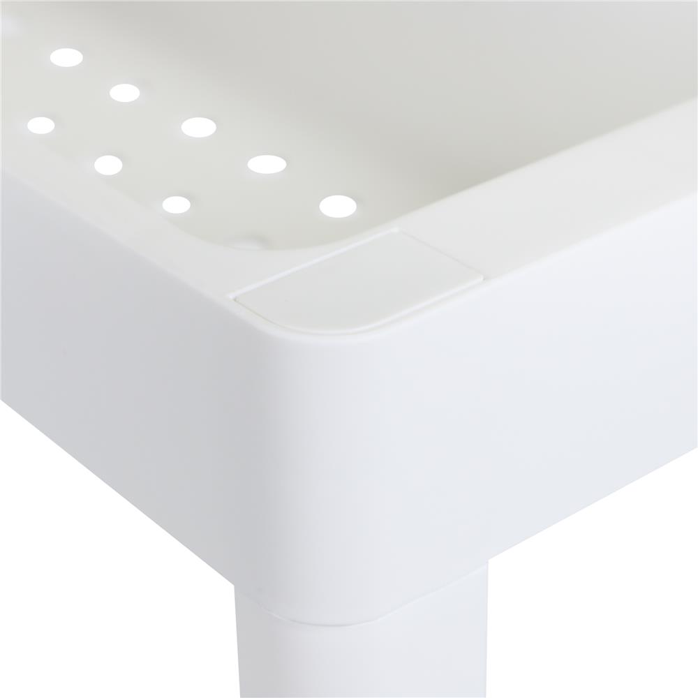 ชั้นวางของแคบ 2 ชั้น STACKO MONO 48X18X45 ซม. สีขาว