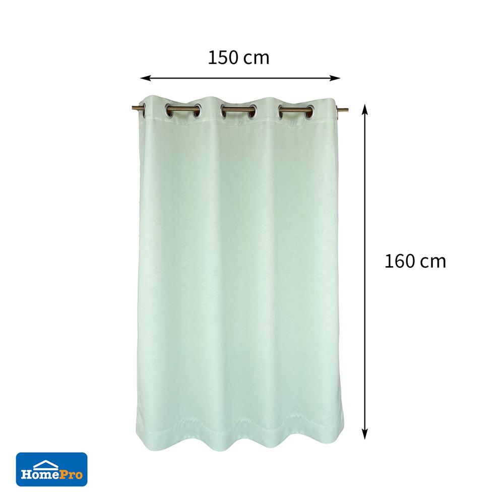 ผ้าม่าน EYELET HOME LIVING STYLE CARROLL UV 150X160 ซม. สีเขียว