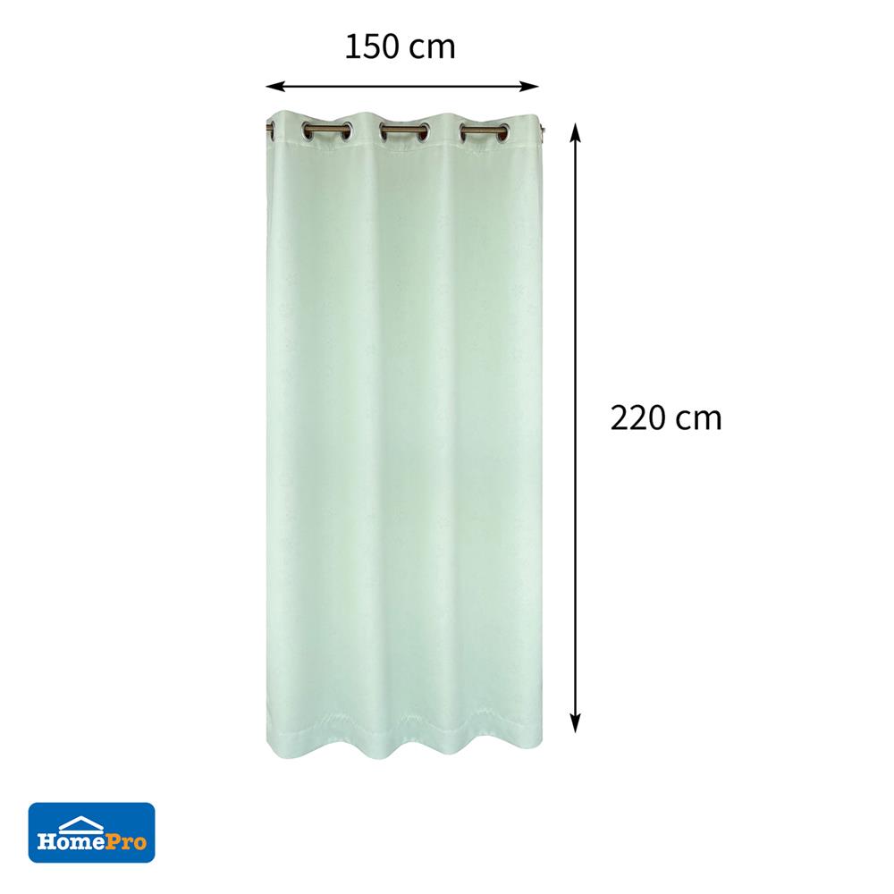 ผ้าม่าน EYELET HOME LIVING STYLE CARROLL UV 150X220 ซม. สีเขียว