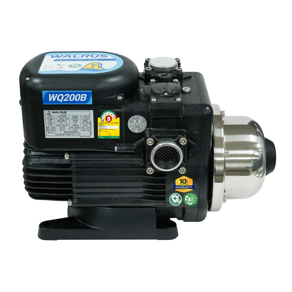ปั๊มอัตโนมัติเงียบ WALRUS PUMP WQ200B 180 วัตต์