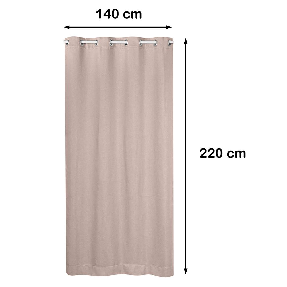 ผ้าม่าน EYELET HOME LIVING STYLE PELIGA UV 140X220 ซม. สีครีม