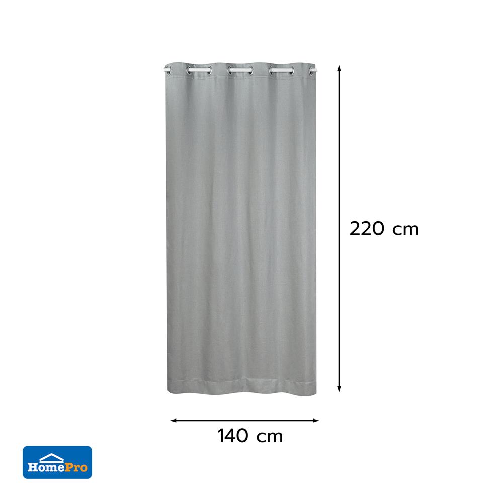 ผ้าม่าน EYELET HOME LIVING STYLE PELIGA UV 140X220 ซม. สีเทา