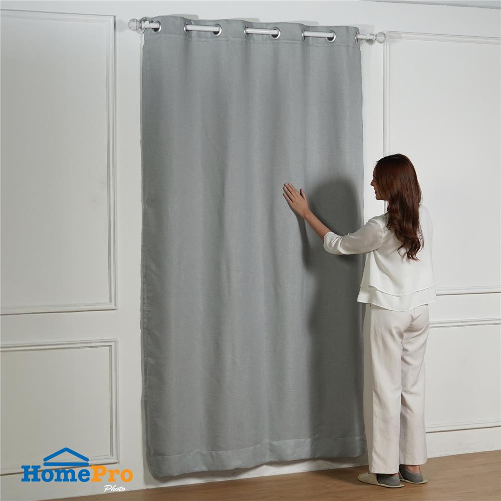 ผ้าม่าน EYELET HOME LIVING STYLE PELIGA UV 140X160 ซม. สีเทา