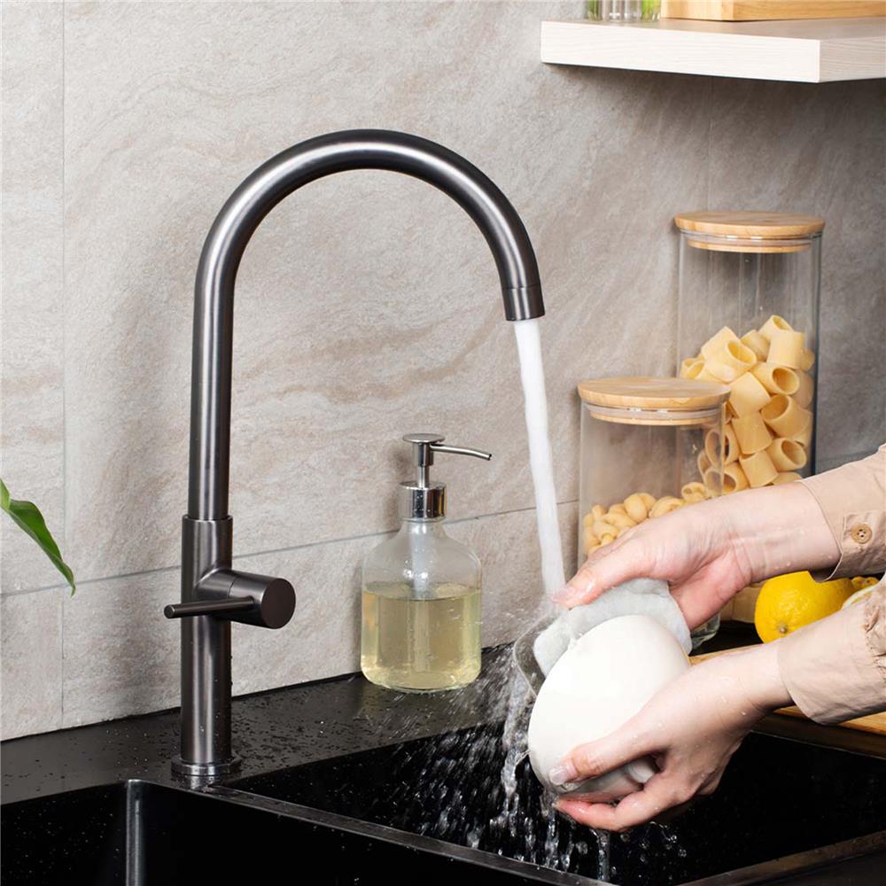 ก๊อกซิงค์เดี่ยวเคาน์เตอร์ RASLAND A11021-A99GUN