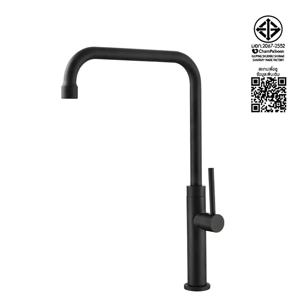 ก๊อกซิงค์เดี่ยวเคาน์เตอร์ RASLAND A11021-A555BK