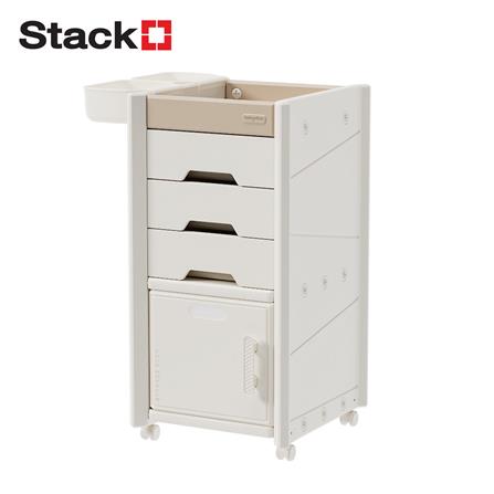 ตู้ลิ้นชัก 3 ชั้น 1 บาน STACKO KIDDY 43.5X47X86 ซม. สีขาว_1