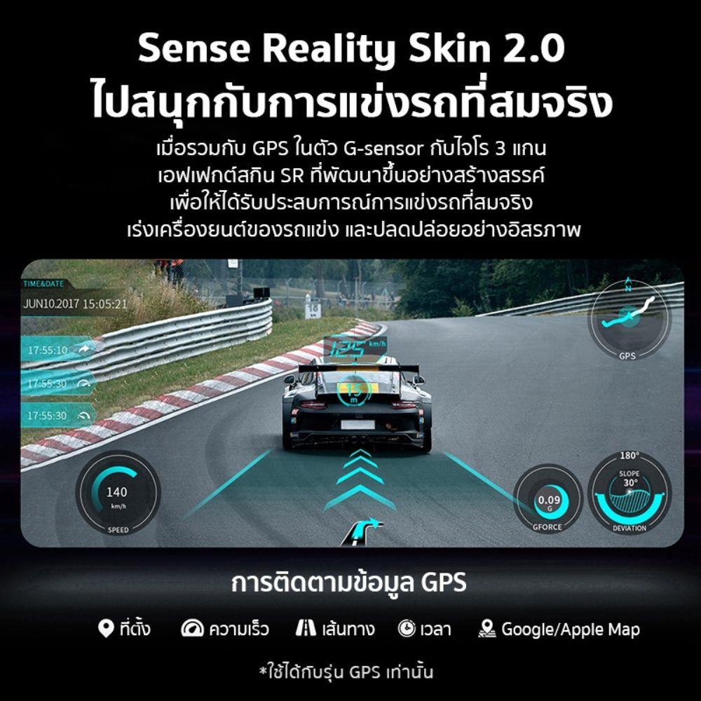 กล้องติดรถยนต์หน้าพร้อมกล้องหลัง DDPAI N3 GPS สีดำ