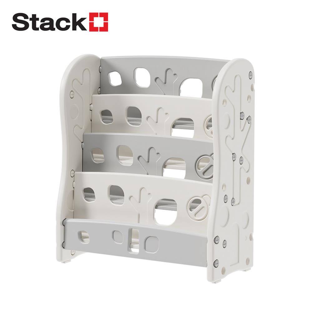 ชั้นวางหนังสือ 4 ชั้น STACKO KIDDY 80X36X92 ซม. สีขาว