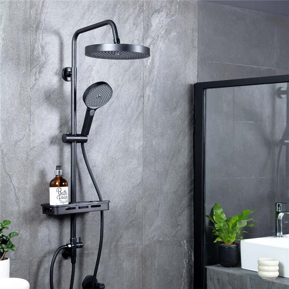 ฝักบัว RAIN SHOWER น้ำอุ่น RASLAND SUPREME-BLACK