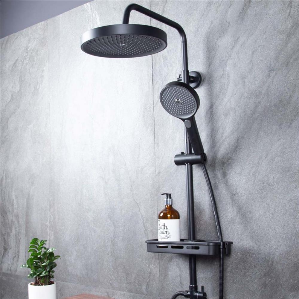 ฝักบัว RAIN SHOWER น้ำอุ่น RASLAND SUPREME-BLACK