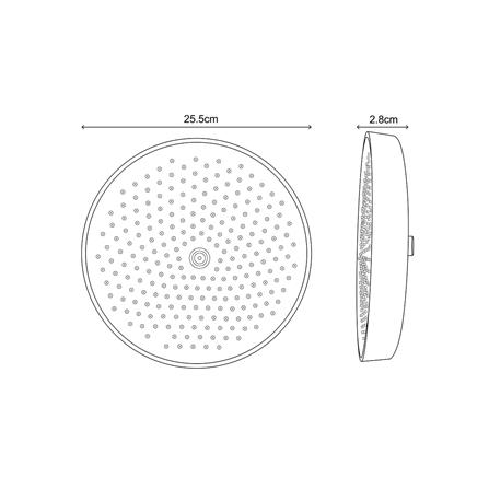 ฝักบัว RAIN SHOWER น้ำอุ่น RASLAND SUPREME-BLACK_8