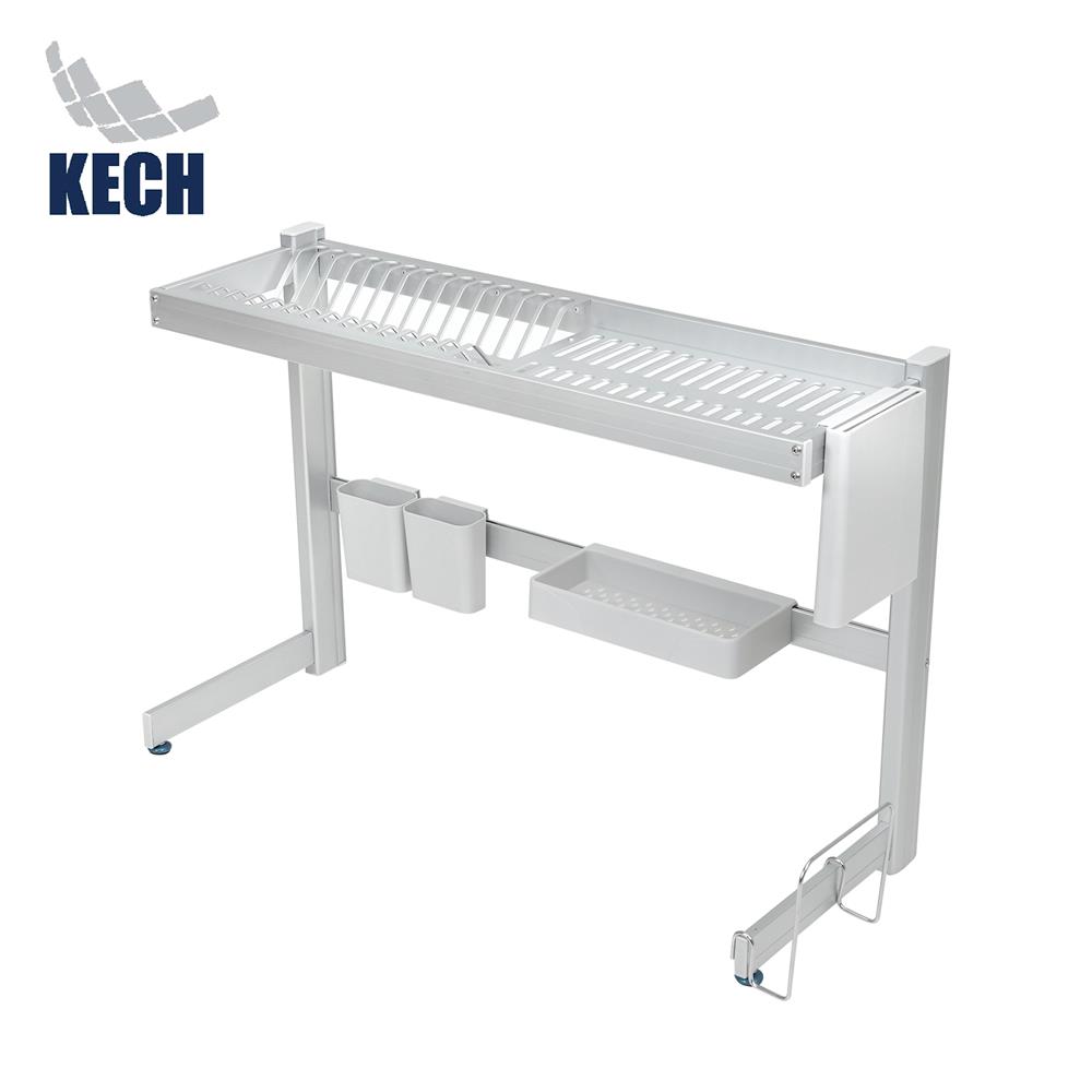 ชั้นวางจานแบบคร่อมซิงค์อะลูมิเนียม KECH NOBLE 86 ซม.