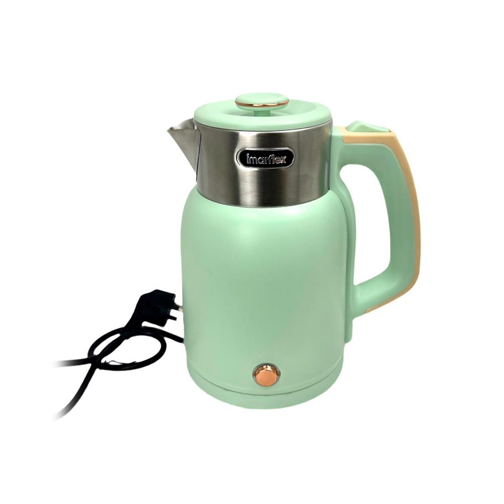 กาต้มน้ำไฟฟ้า IMARFLEX IF-289G 1.5 ลิตร สีเขียว